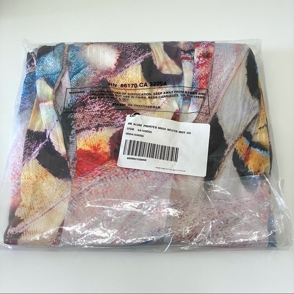 NWT Anthropologie Colorful Abstract A-Line Midi Skirt Size 2 - Picture 15 of 16